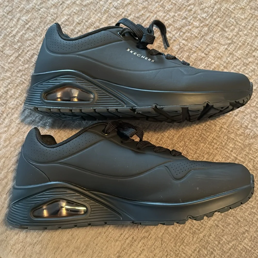 Sketchers Womens Street UNO Lace Up Sneaker. size 8 Wide. Like New Condition - Picture 5 of 14